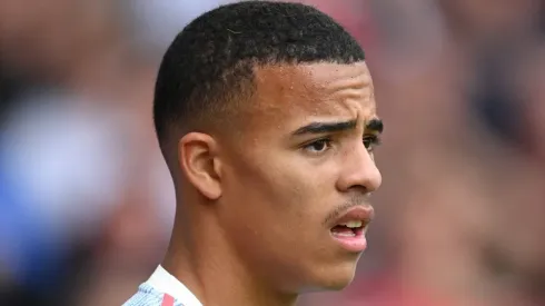 Mason Greenwood with Manchester United
