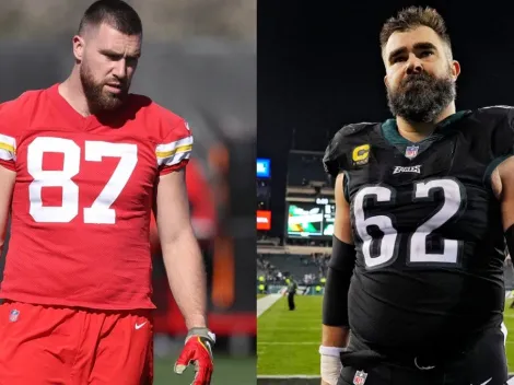 Are Chiefs’ Travis Kelce and Eagles’ Jason Kelce related?