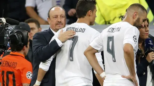 Rafael Benitez and Cristiano Ronaldo