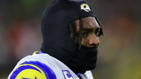 Jalen Ramsey playing for the LA Rams against the Green Bay Packers