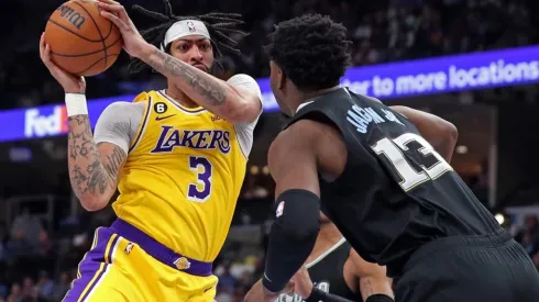 Anthony Davis #3 of the Los Angeles Lakers