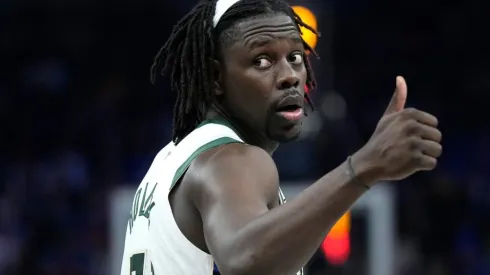 Jrue Holiday #21 of the Milwaukee Bucks