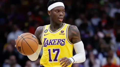 Dennis Schroder #17 of the Los Angeles Lakers