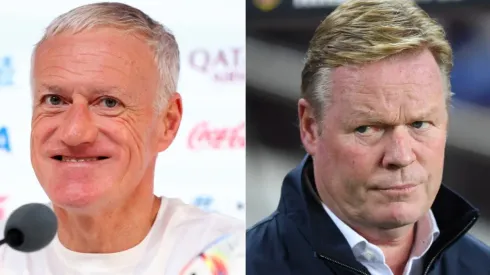 Didier Deschamps coach of France and Ronald Koeman of the Netherlands