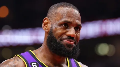 LeBron James of the Los Angeles Lakers