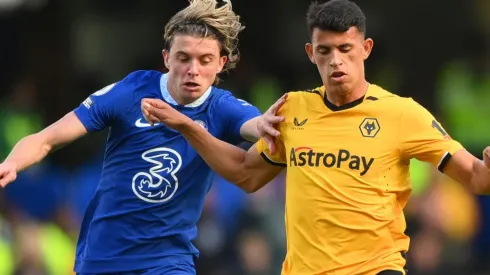 Conor Gallagher of Chelsea and Matheus Nunes of Wolves