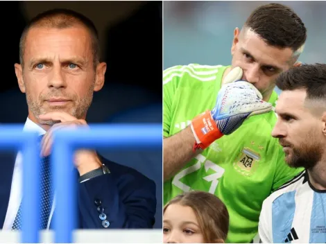 UEFA president hits out at Lionel Messi for his role in Emiliano Martinez's World Cup antics