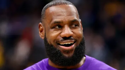 LeBron James with the Los Angeles Lakers during the 2022-2023 NBA season