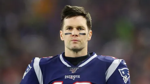 Tom Brady playing for the New England Patriots in the NFL

