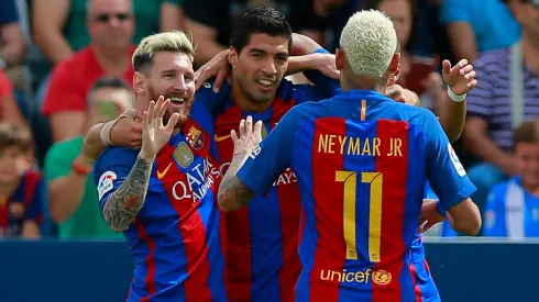 Lionel Messi, Luis Suarez, and Neymar at Barcelona
