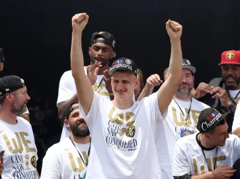 Nikola Jokic sends epic message during Denver Nuggets' victory parade