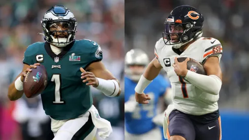 Jalen Hurts (Philadelphia Eagles, left), Justin Fields (Chicago Bears, right) - NFL 2022
