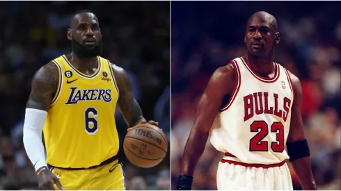 LeBron James and Michael Jordan