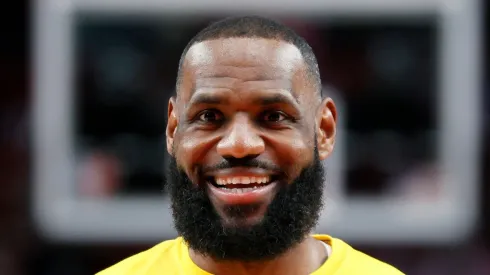 LeBron James with the Los Angeles Lakers