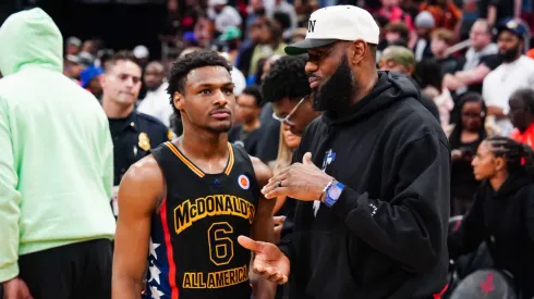 LeBron James and Bronny James