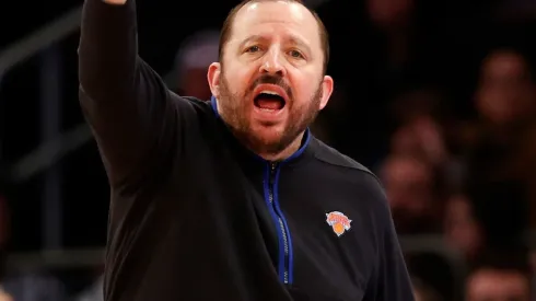 Head coach Tom Thibodeau of the Knicks<br />
NEW YORK, NEW YORK - MARCH 20: Head coach Tom Thibodeau of the New York Knicks