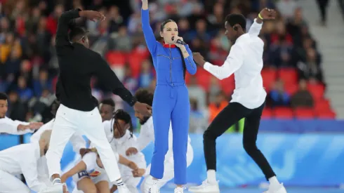 Jain performs in the opening ceremony prior to the 2019 FIFA Women's World Cup France