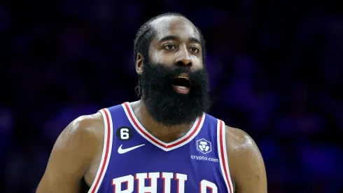 James Harden with the Philadelphia 76ers
