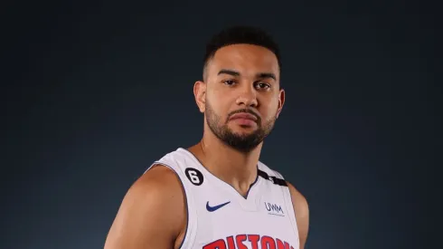 Cory Joseph in 2022 playing for the Pistons