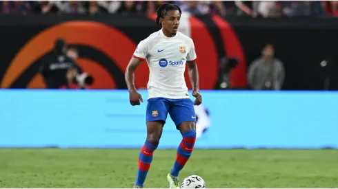 Jules Kounde #23 of FC Barcelona