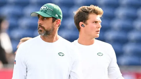 Aaron Rodgers and Zach Wilson - New York Jets - NFL 2023