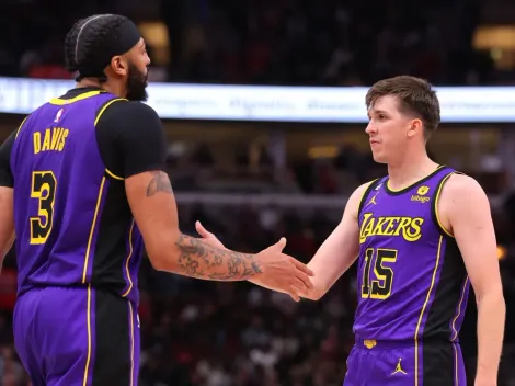 Austin Reaves reacts to Anthony Davis' lucrative deal with the Lakers