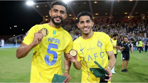 Abdulelah Al-Amri and Sultan Al-Ghannam of Al Nassr
