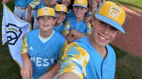 Players of the California baseball team