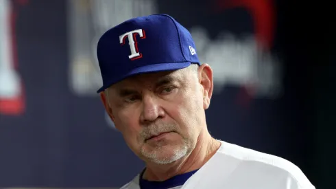 Manager Bruce Bochy of the Texas Rangers