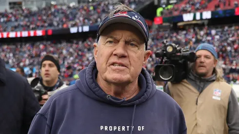 Bill Belichick, head coach of the New England Patriots, during the 2023 NFL season