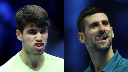 Carlos Alcaraz and Novak Djokovic