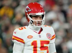 Patrick Mahomes reacts to Isiah Pacheco's ejection in loss to Packers