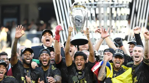 Carlos Vela and LAFC after winning the 2022 MLS Cup