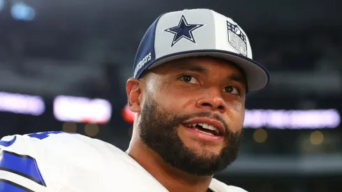 Dak Prescott after a game vs. the Philadelphia Eagles.