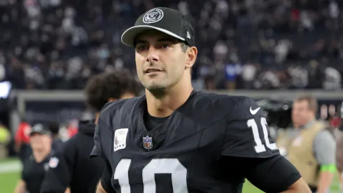 Jimmy Garoppolo, quarterback of the Las Vegas Raiders
