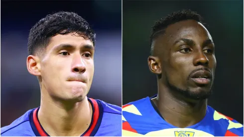 Uriel Antuna of Cruz Azul and Julian Quinones of Club America