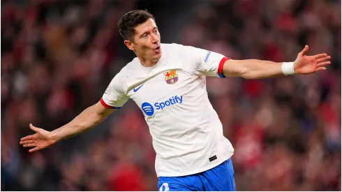 Robert Lewandowski of FC Barcelona