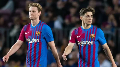 Frenkie de Jong (left) and Gavi.