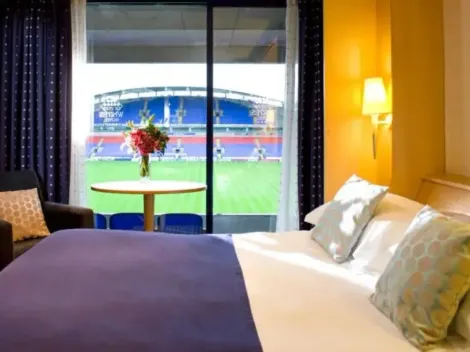 English club using their stadium as a hotel, for $145 a night you can enjoy a match