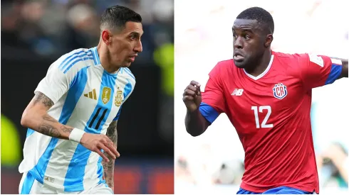 Angel Di Maria (left) and Joel Campbell.