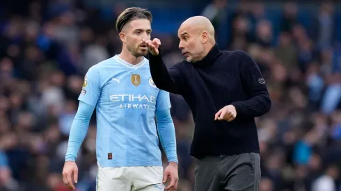 Jack Grealish and Pep Guardiola