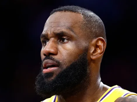 LeBron James talks about the playoff series between Lakers and Denver Nuggets
