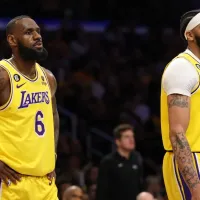 LeBron James, Anthony Davis react to the Lakers\' playoff matchup with the Nuggets