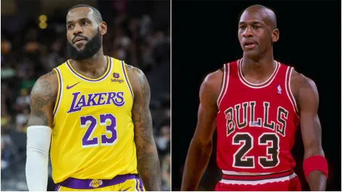 LeBron James and Michael Jordan