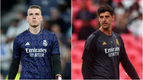 Andriy Lunin (left) and Thibaut Courtois.