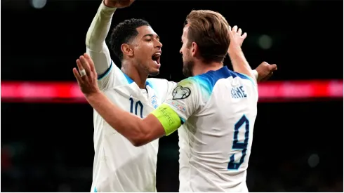 Jude Bellingham and Harry Kane of England