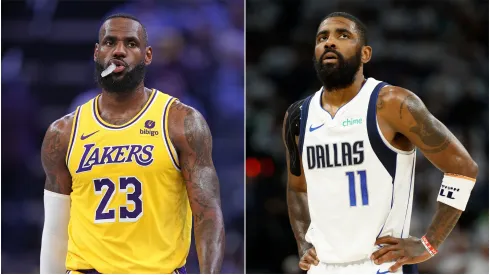 LeBron James (left) and Kyrie Irving.