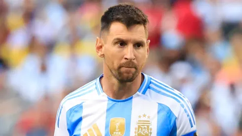 Lionel Messi #10 of Argentina looks on during the second half in the game against Ecuador at Soldier Field on June 09, 2024 in Chicago, Illinois.