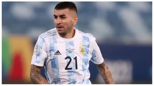 Angel Correa of Argentina in action during a match against Bolivia as part of Copa America brazil 2021