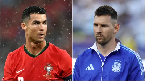 Cristiano Ronaldo (left) and Lionel Messi.